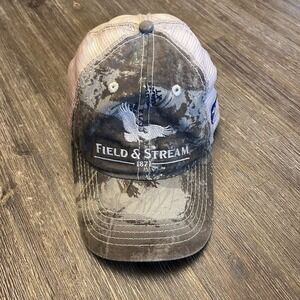 Field & Stream 1871 Eagle Texas Flag Trucker Cap Camo Adjustable Mesh Hat